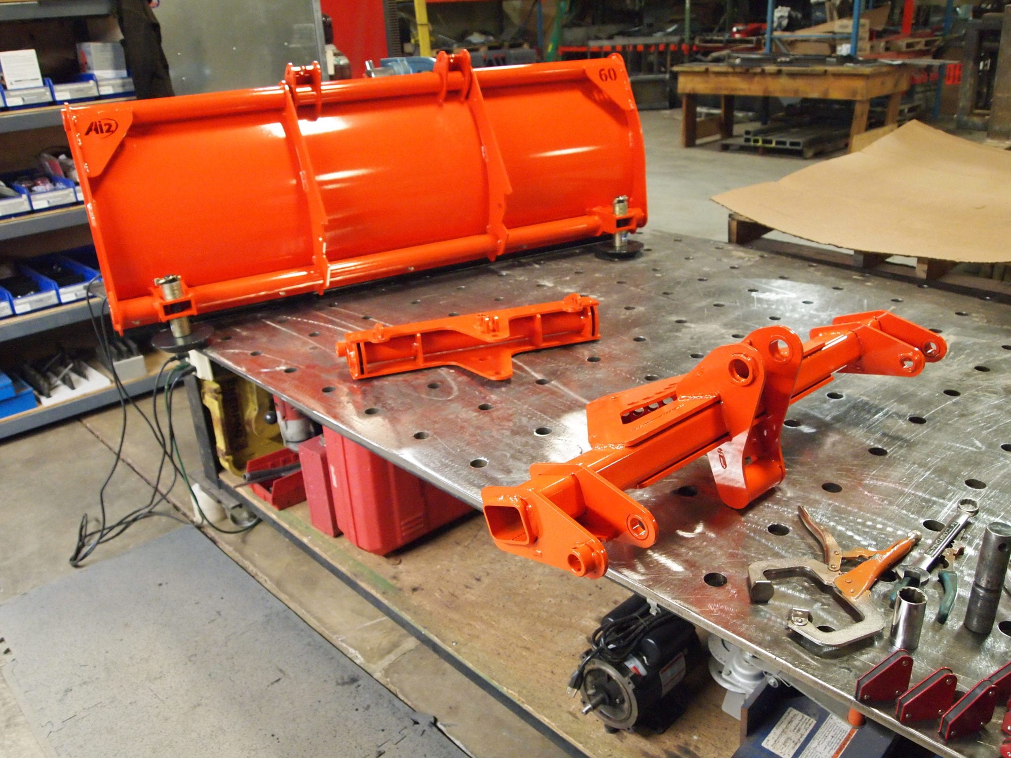 Ai2 Products Kubota BX Attachments 60" Loader Mounted Snow Plow Back ...