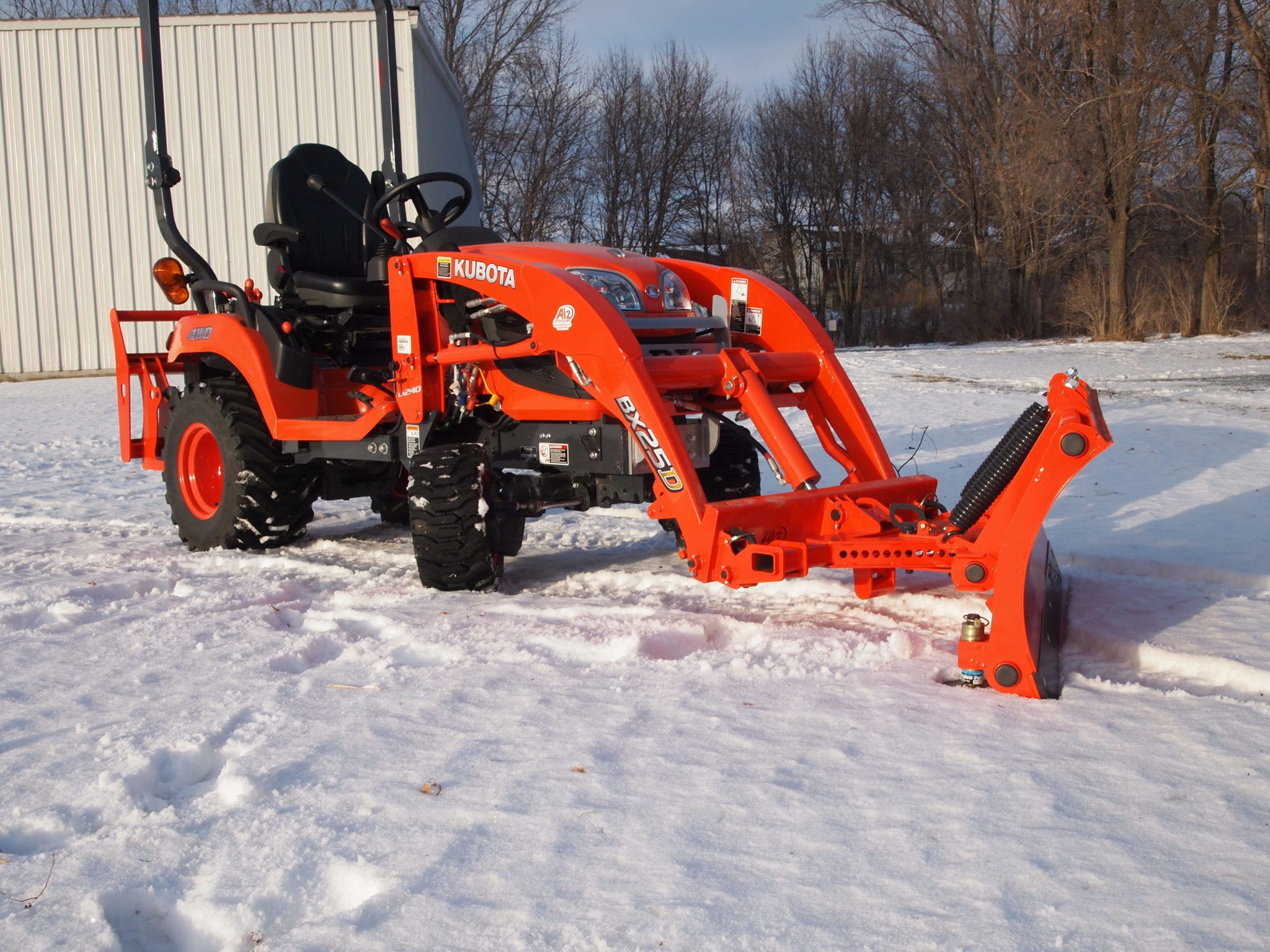 Kubota Bx Snow Plow Attachment Loader Mounted Ai2 Products