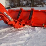 Kubota BX Quick attach loader mounted snow plow attachment