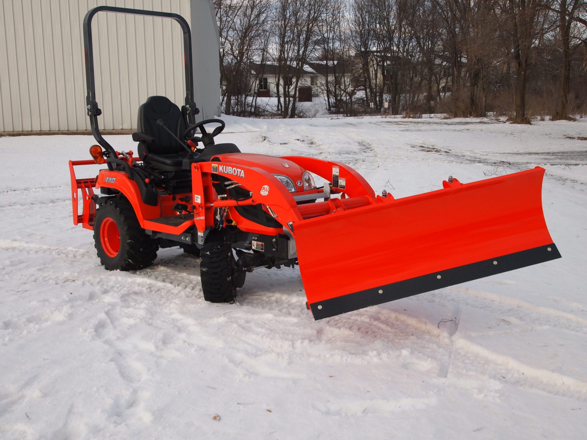 Kubota BX Snow Plow Attachment - Loader Mounted - Ai2 Products