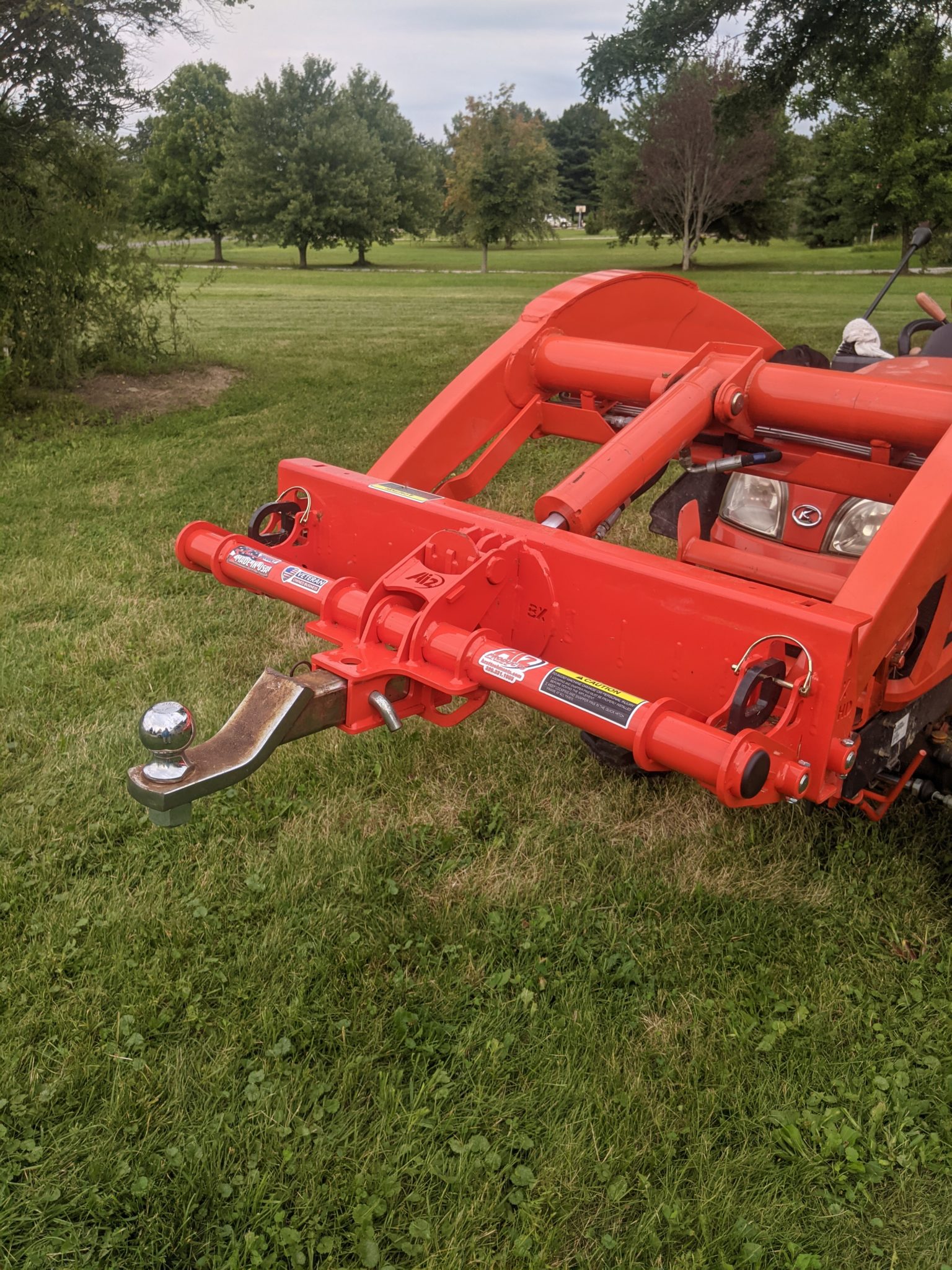 Quick Attach Receiver Hitch Plate -For Kubota Bx - Ai2 Products