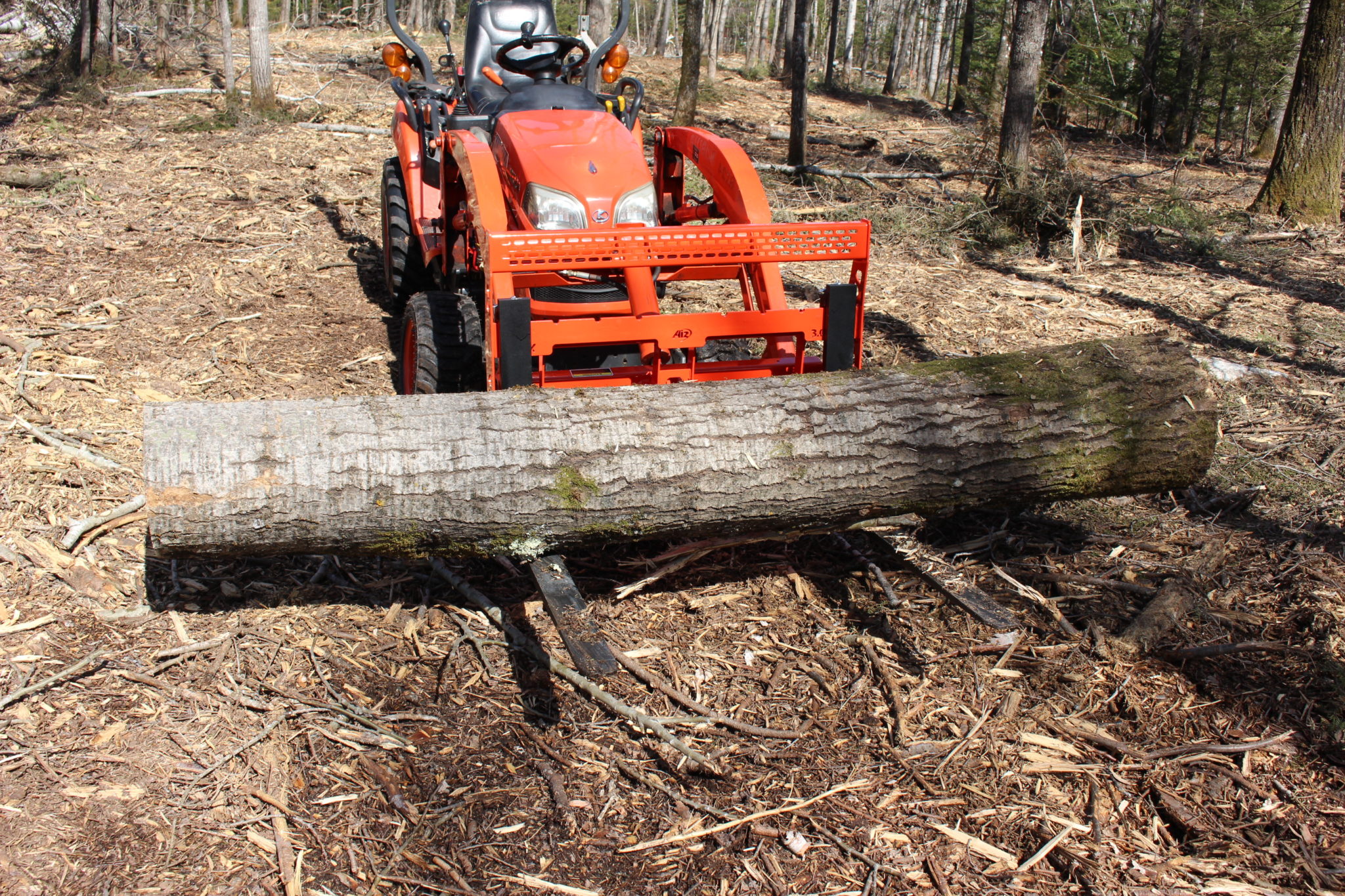 Kubota BX 36" Quick attach Ai2 pallet forks attachments Ai2 Products