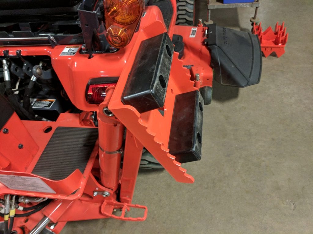 Kubota BX Backhoe Stabilizer Feet Rubber Pad Ai2 Products