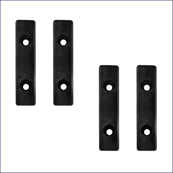 Ai2 Rubber Pad Kit for XL Backhoe Stabilizer Feet (Set of 4)