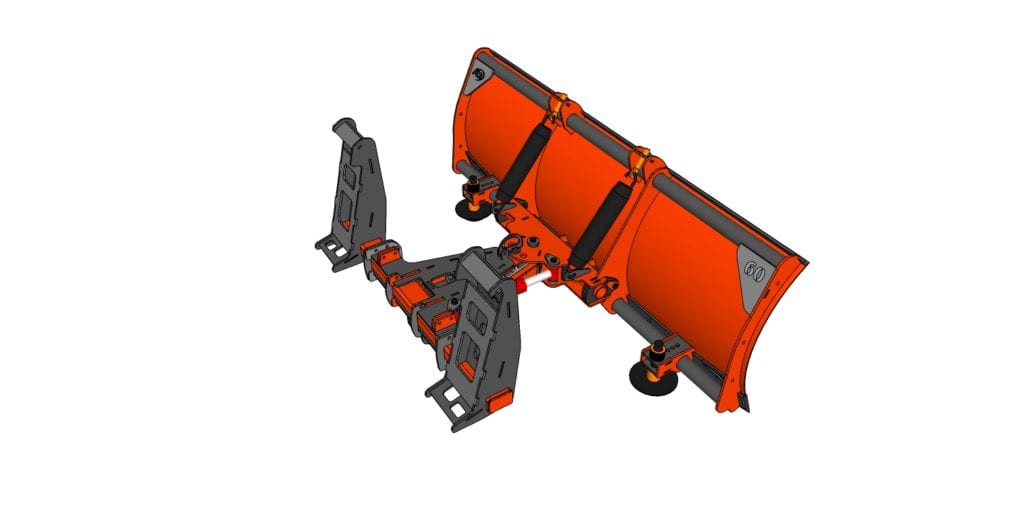 Kubota BX Quick attach snow plow attachments