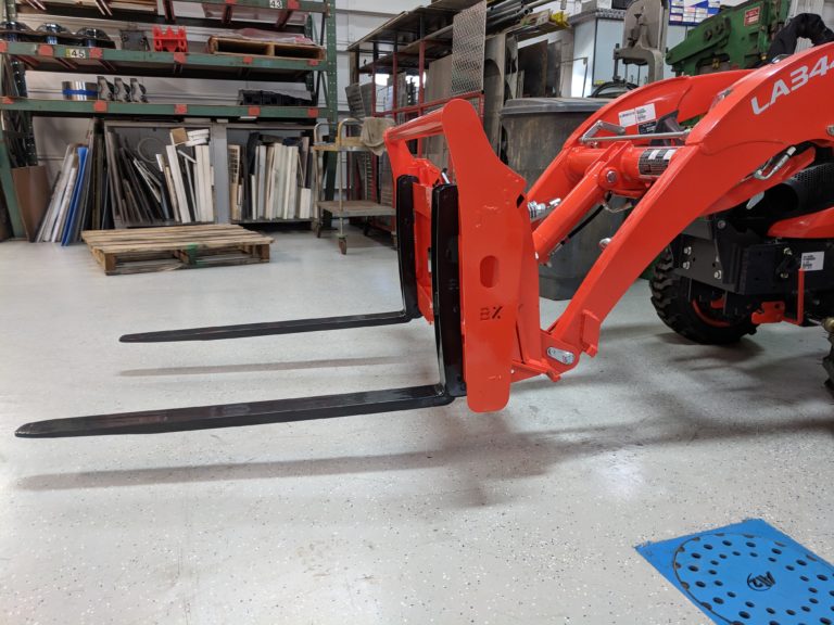 Kubota BX 36" Quick Attach Pallet Forks Attachments - BxAttachments.com