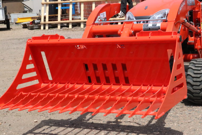 Kubota BX quick attach rock bucket for tractor attachment Ai2 Products