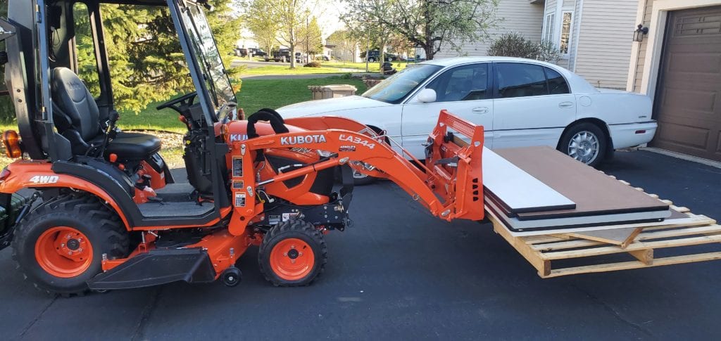 Kubota BX 36" Quick Attach SSQA Pallet Forks - Ai2 Products