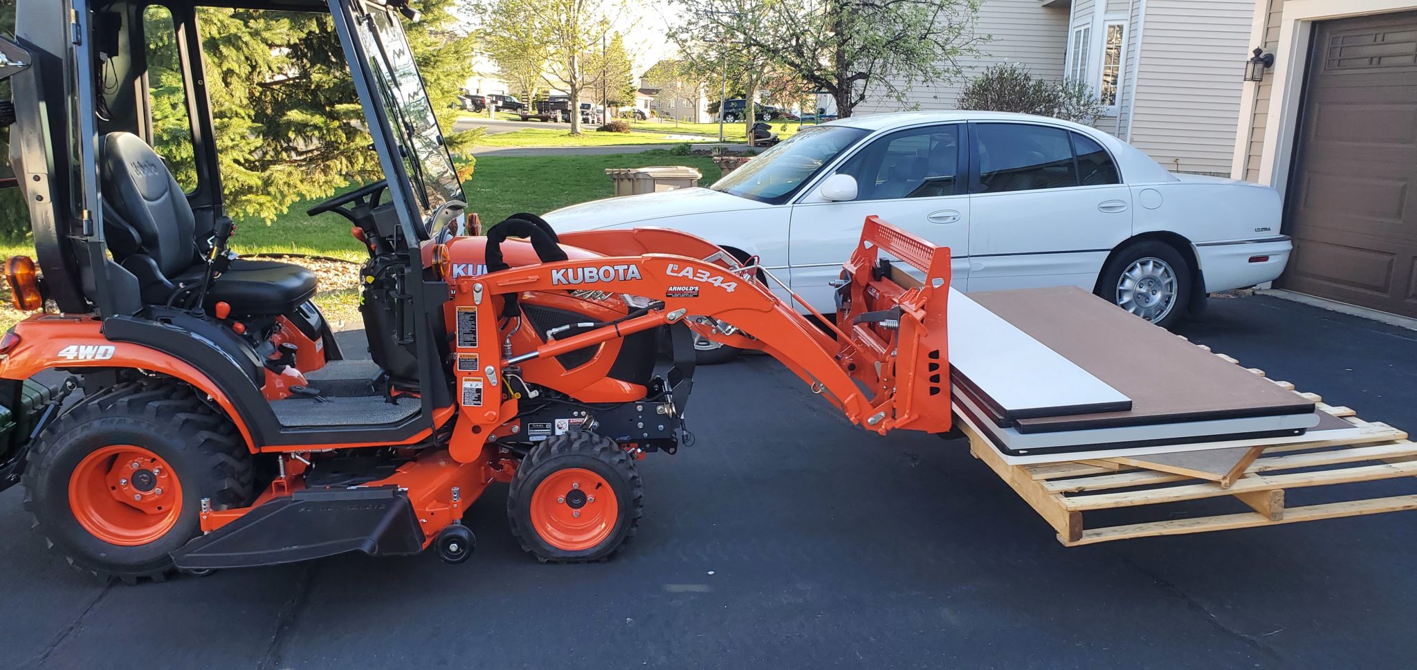 Kubota BX 36" Quick attach SSQA pallet forks Ai2 Products